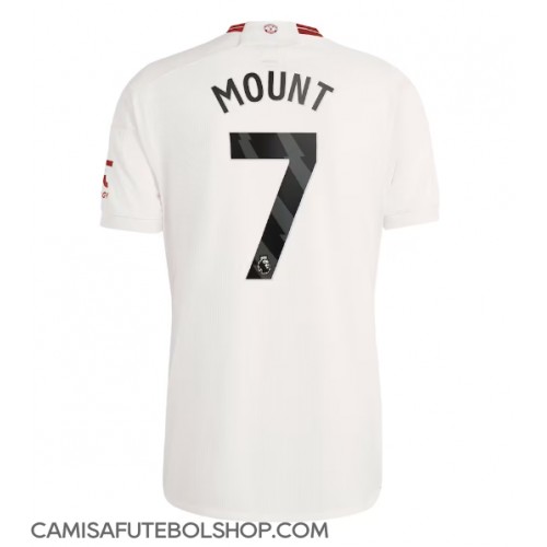 Camisa de time de futebol Manchester United Mason Mount #7 Replicas 3º Equipamento 2023-24 Manga Curta